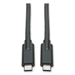 USB 3.1 Gen 1 (5 Gbps) Cable, USB Type-C (USB-C) to USB Type-C (M/M), 5 A, 6 ft, Black