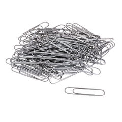 Paper Clips, Jumbo, Smooth, Silver, 100 Clips/Box, 10 Boxes/Pack
