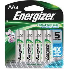 Energizer Recharge NiMH AA Batteries - 2300 mAh - AA - Nickel Metal Hydride (NiMH) - 1. 2 V DC - 4 /